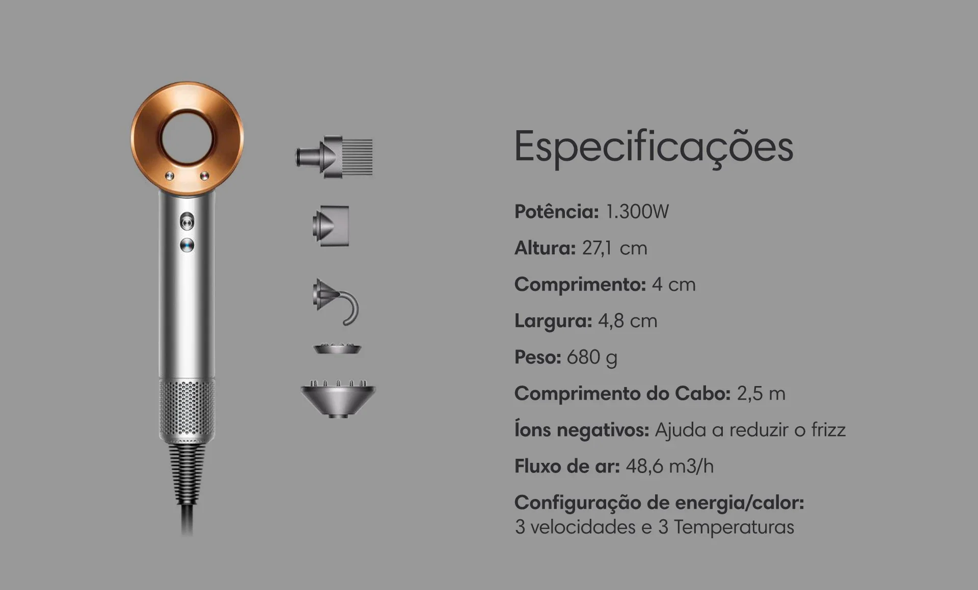 Secador de Cabelo Dyson Supersonic HD07 220V - Imagem 2