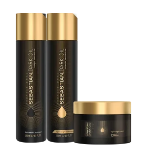 Kit Sebastian Dark Oil Shampoo 250ML + Condicionador 250ML + Máscara Capilar 150ML