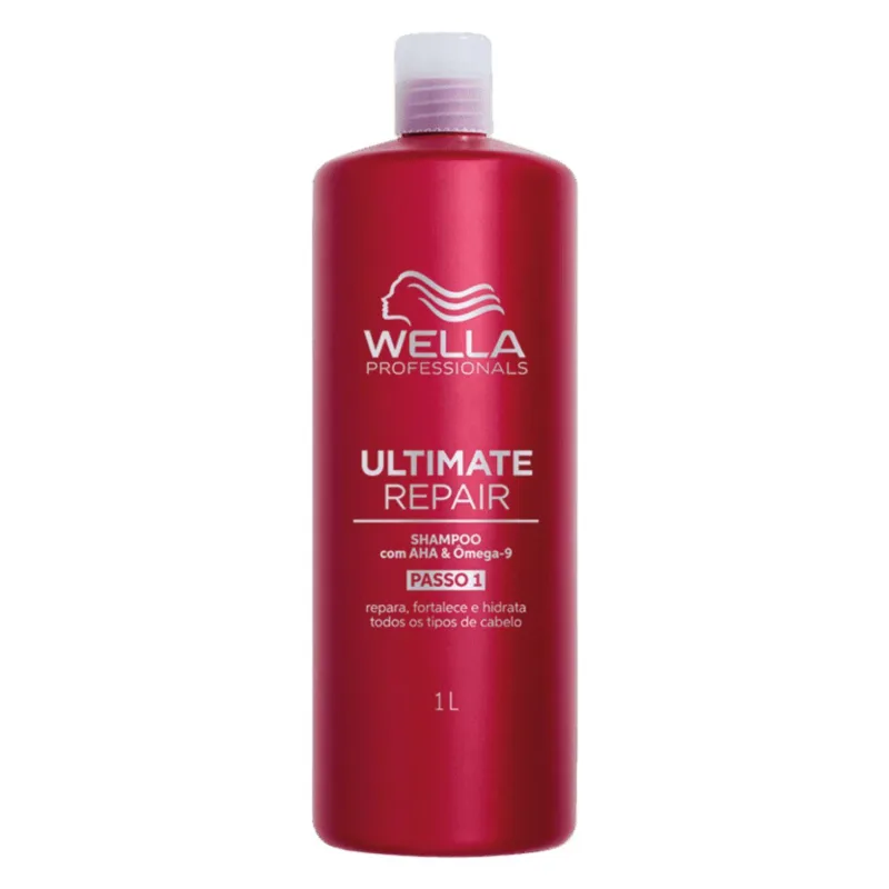 Kit Shampoo 1L + Mascara 500ML - Wella Ultimate Repair - Imagem 2