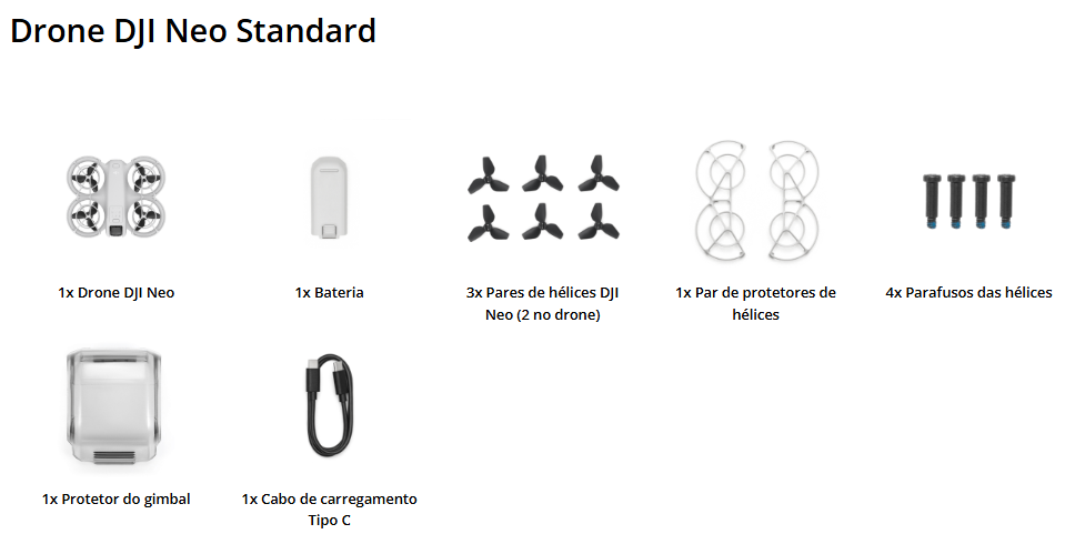 Drone DJI Neo Standard - Cinza Claro - Imagem 5