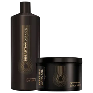Shampoo 1L + Máscara 500ML Sebastian Dark Oil
