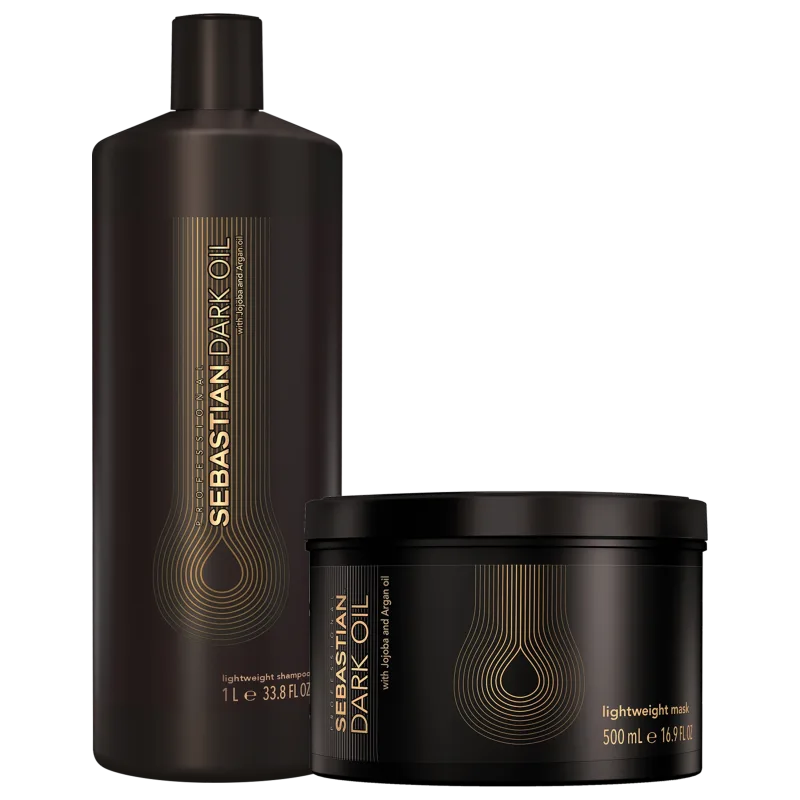 Shampoo 1L + Máscara 500ML Sebastian Dark Oil